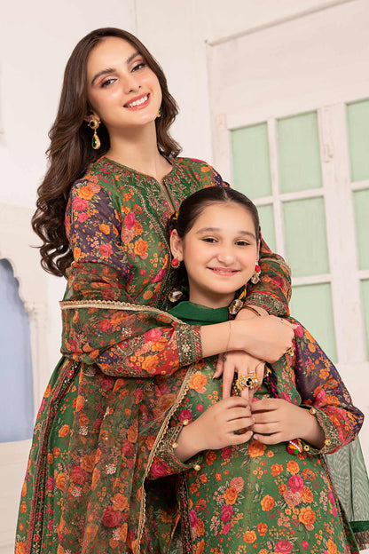 Maria B | 3 Piece Printed Cotton Masoori Suit | MKD-EA24-04 - Libasekhas