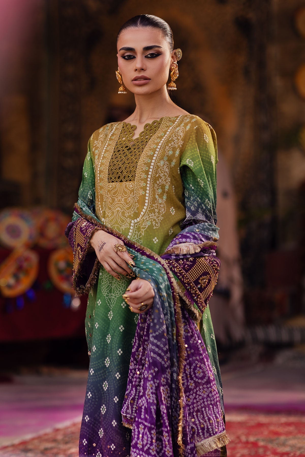 Nureh | Bazaar Lawn | NS-132 - House Of Anaya