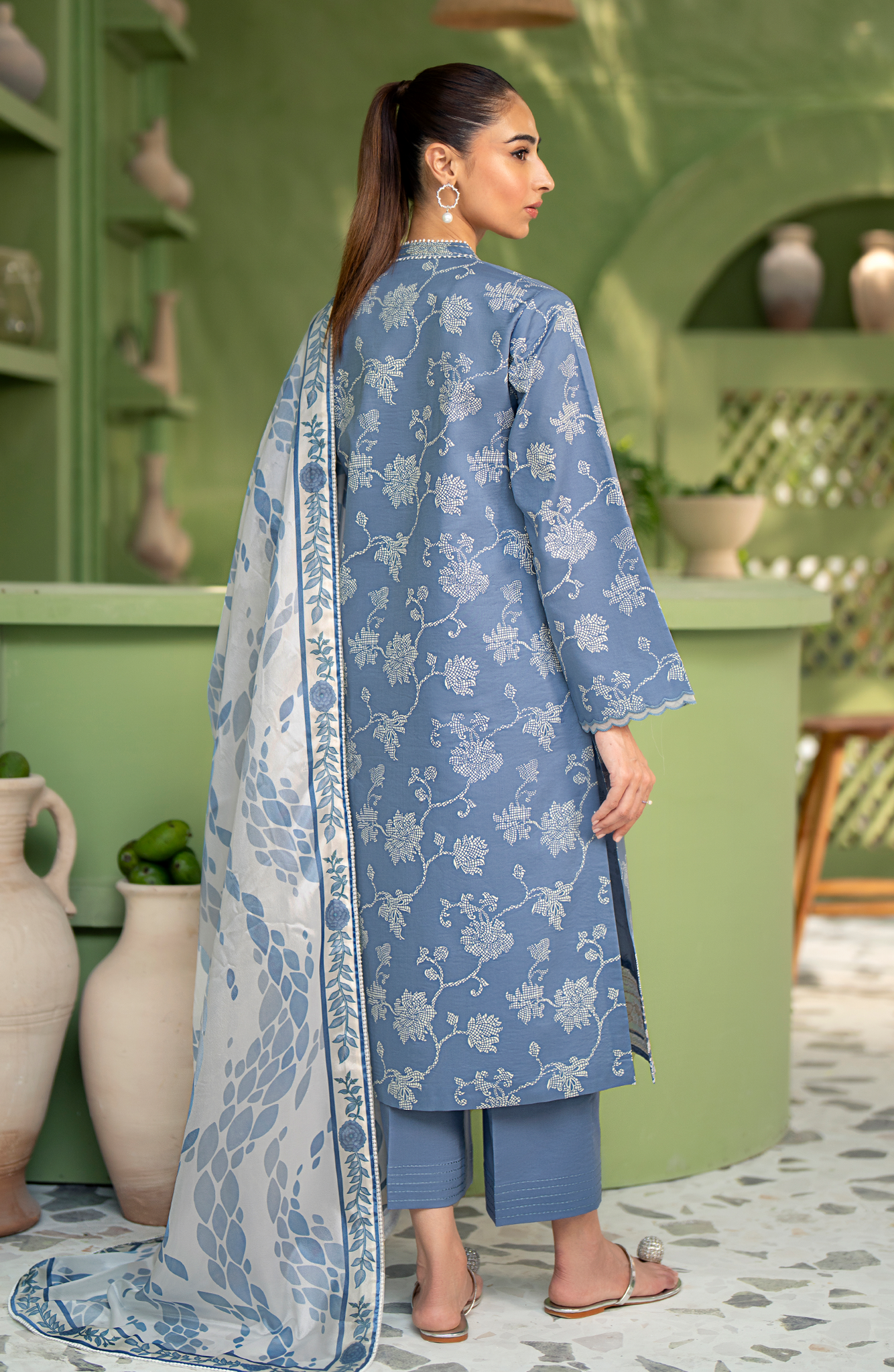 Seran | Artisan Lawn 25 | AEGEAN - House Of Anaya
