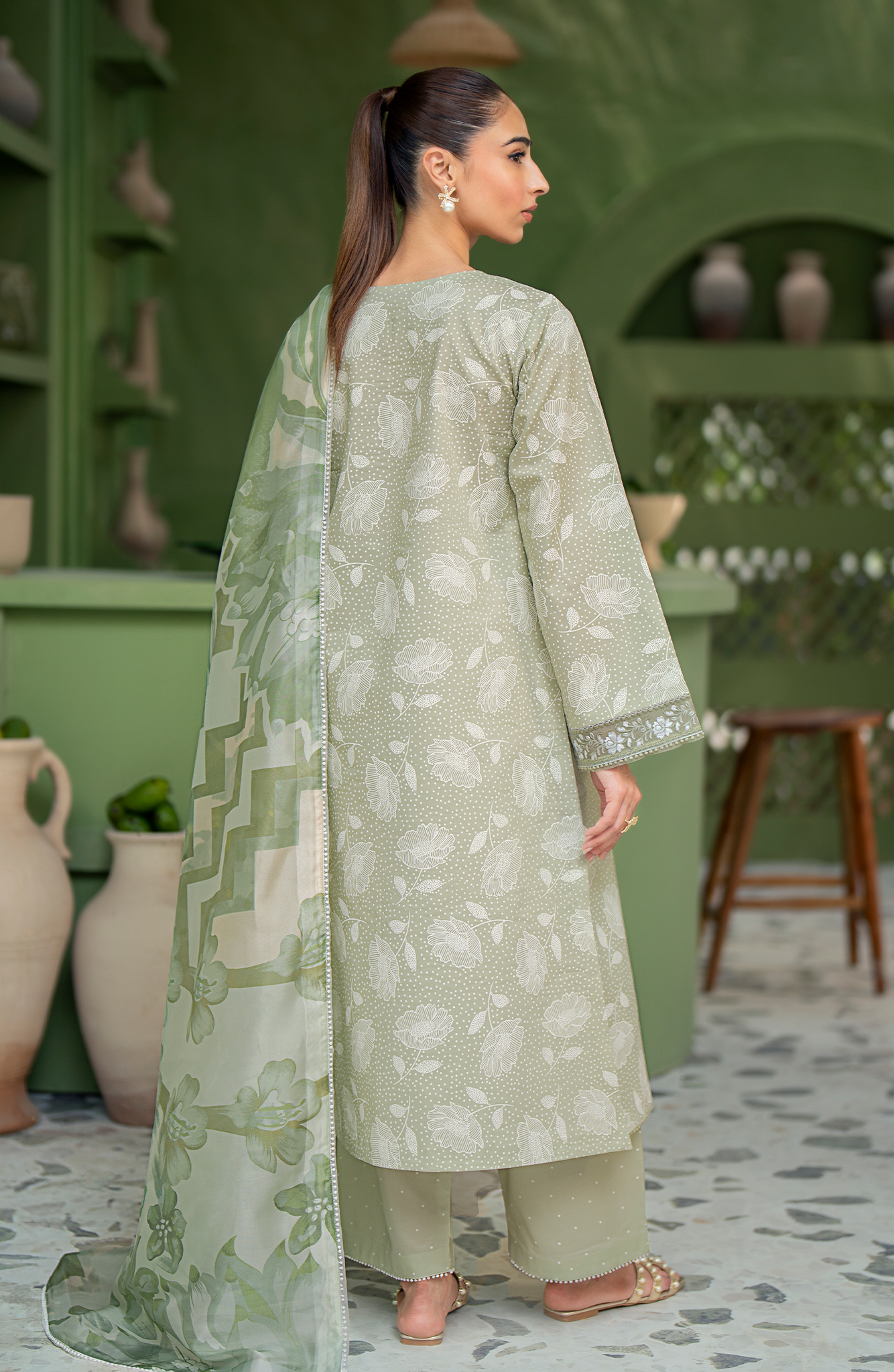 Seran | Artisan Lawn 25 | PISTACHE - House Of Anaya
