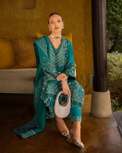 Faiza Saqlain | Zinnia Lawn 25 | Calla - House Of Anaya