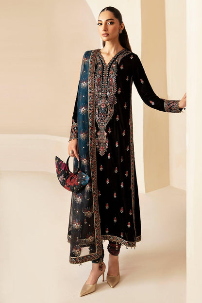 JAZMIN__Embroidered Velvet Formal VF-2028 - House Of Anaya