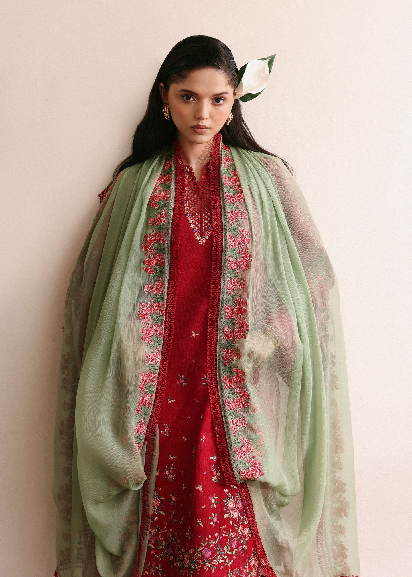 Hussain Rehar | Eid Pret SS 26 | Scarlet
