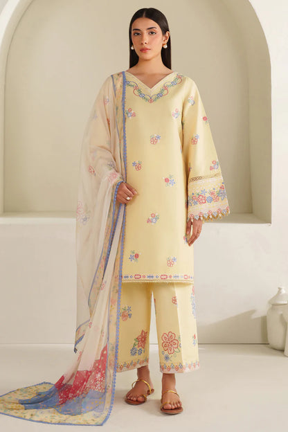 Farasha | Summer Weaves Embroidered lawn'26 | Mellow Canvas