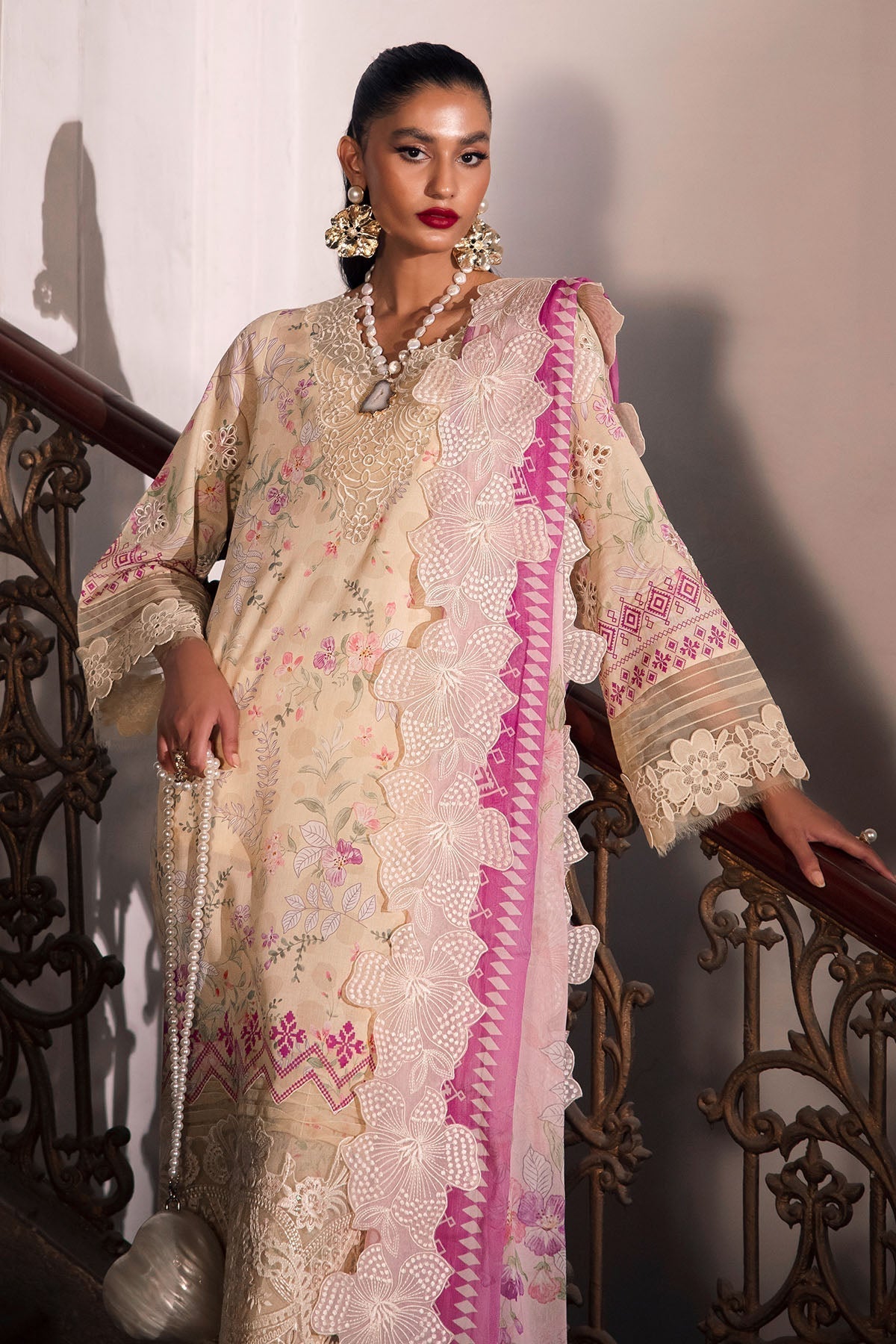 Nureh | Glam Girl Lawn | GL-14 - House Of Anaya