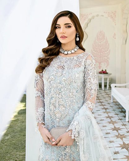Gulaal | Fleur De Rose | Avenir Embroidered Net 3-Piece Suit WS-01