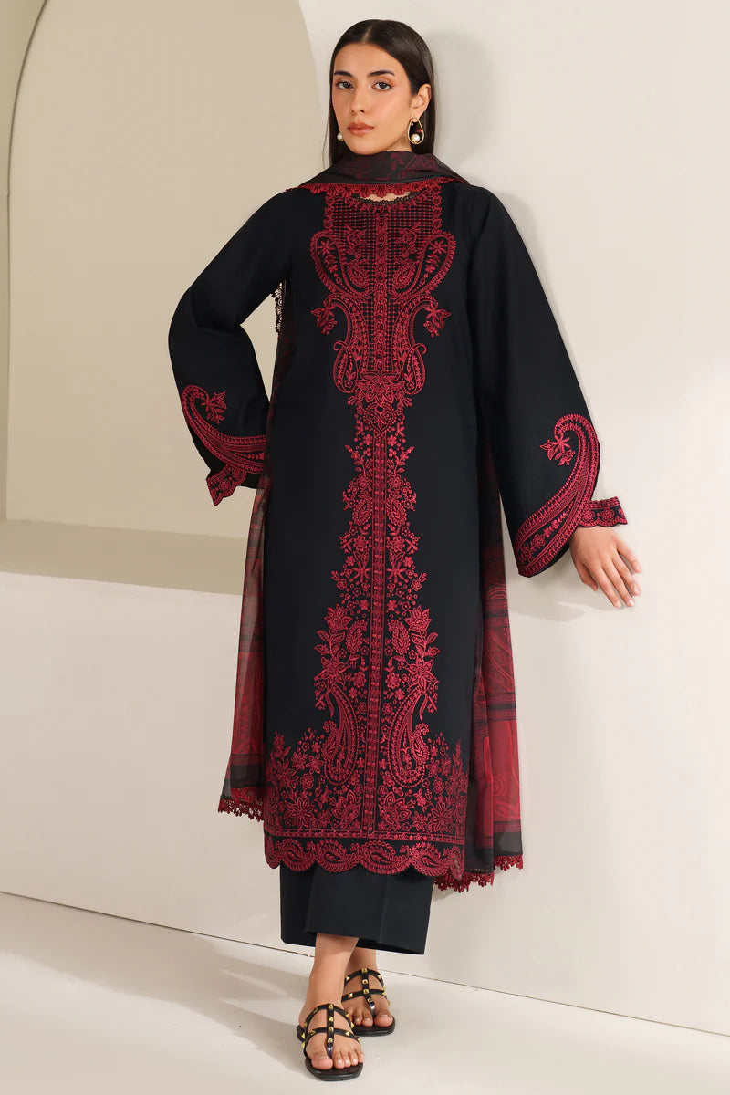 Farasha | Summer Weaves Embroidered lawn'26 | Floral Flame