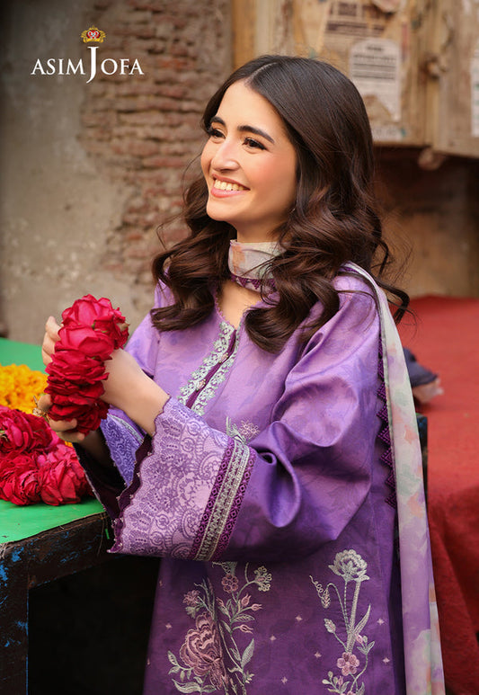 Asim Jofa | Summer Rhapsody | AJUBU-07 Embroidered Lawn