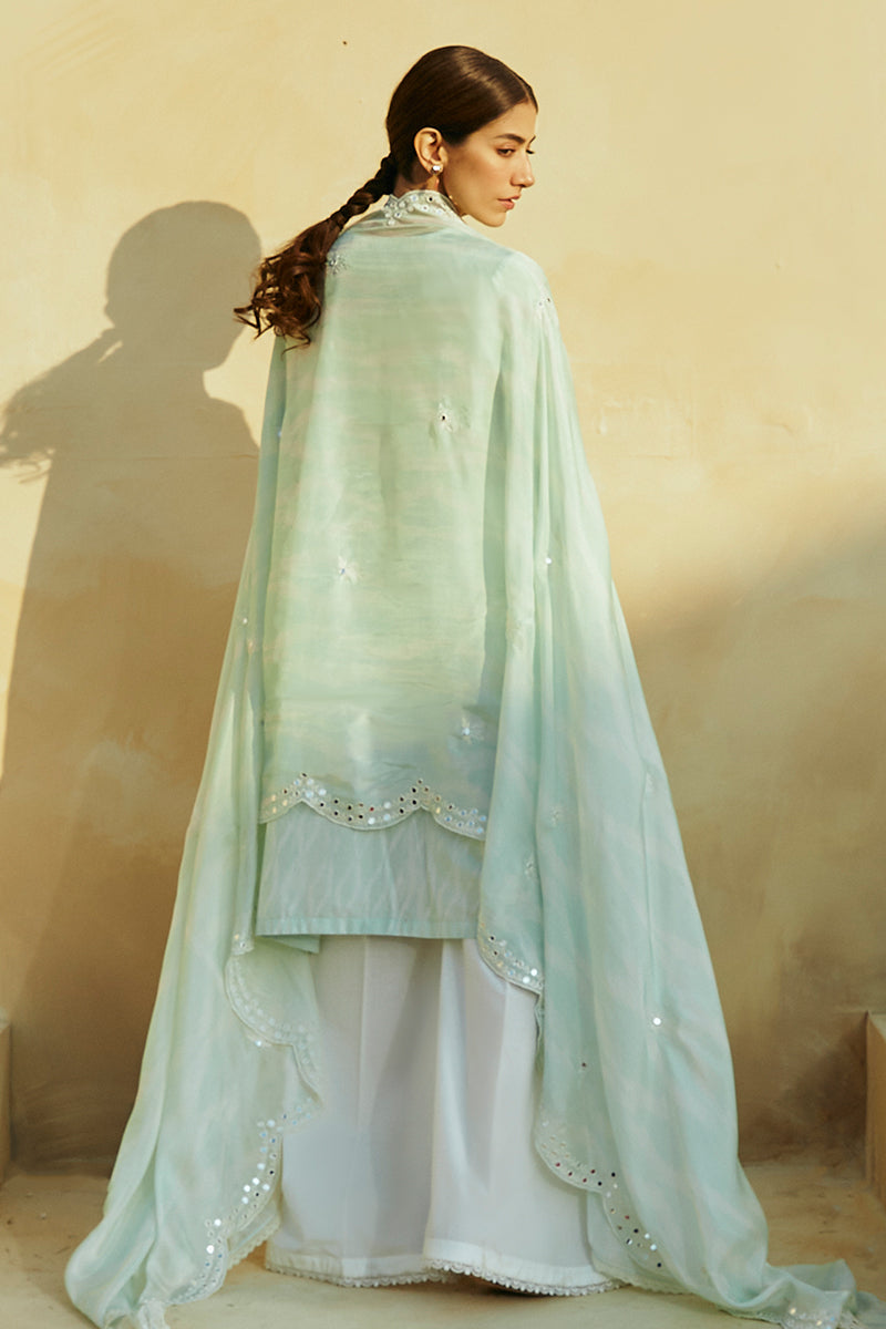 Cross Stitch | Premium Lawn 24 | WHISPER MINT - House Of Anaya