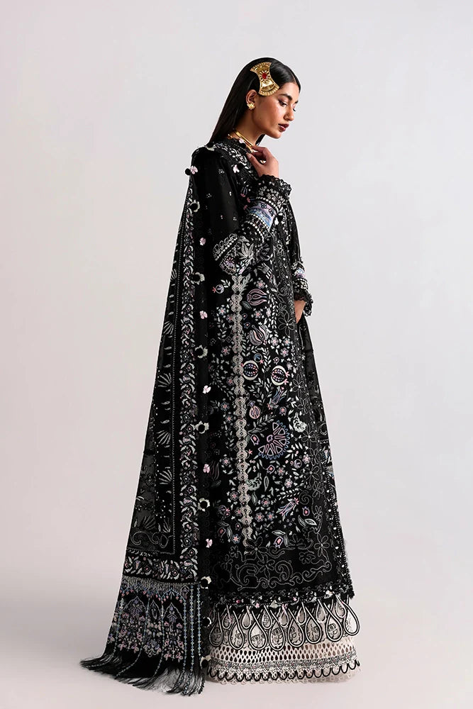 Suffuse Meravi | Black Embroidered Lawn Eid Suit