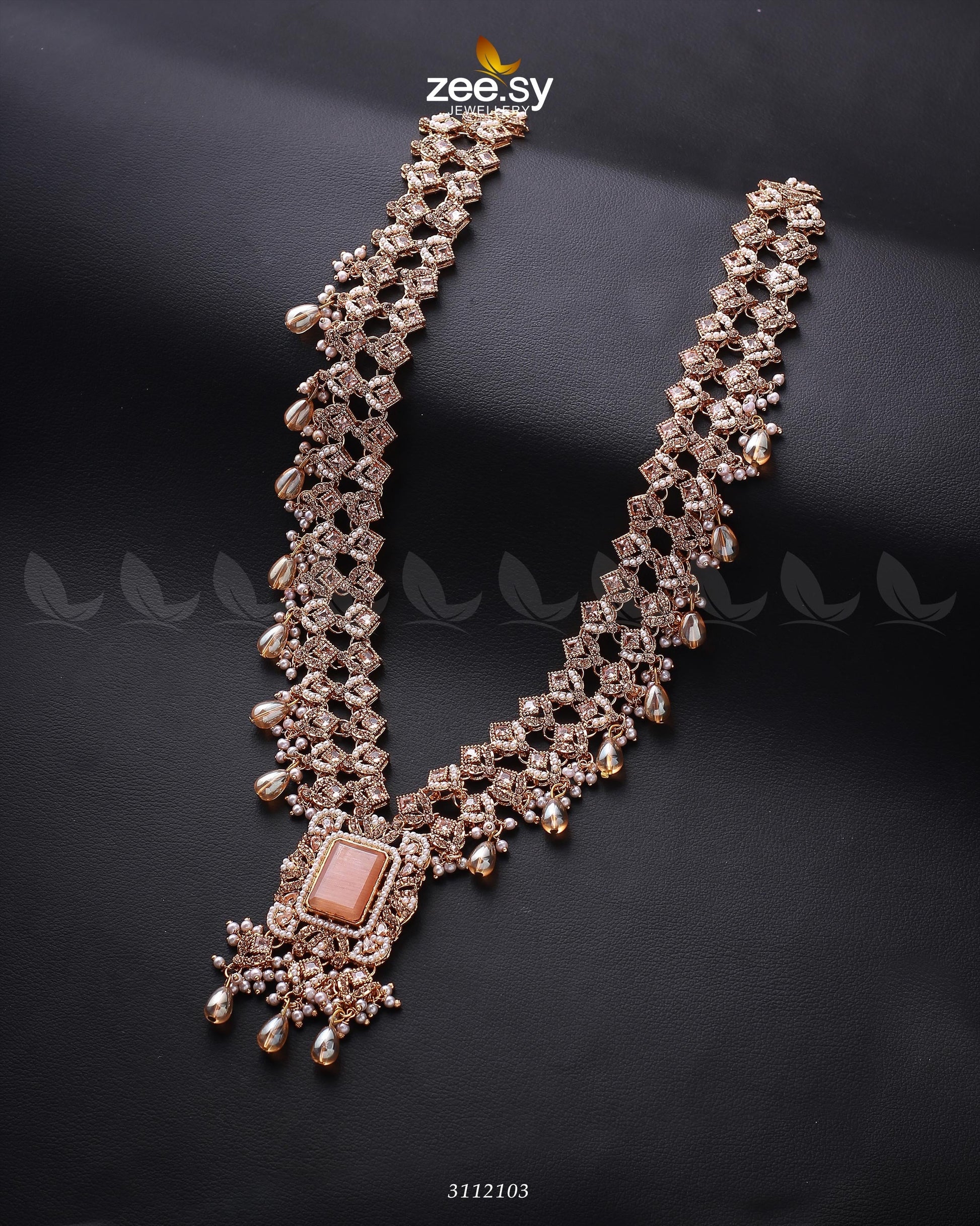Burro's-Tail Long Malla Necklace - Libasekhas