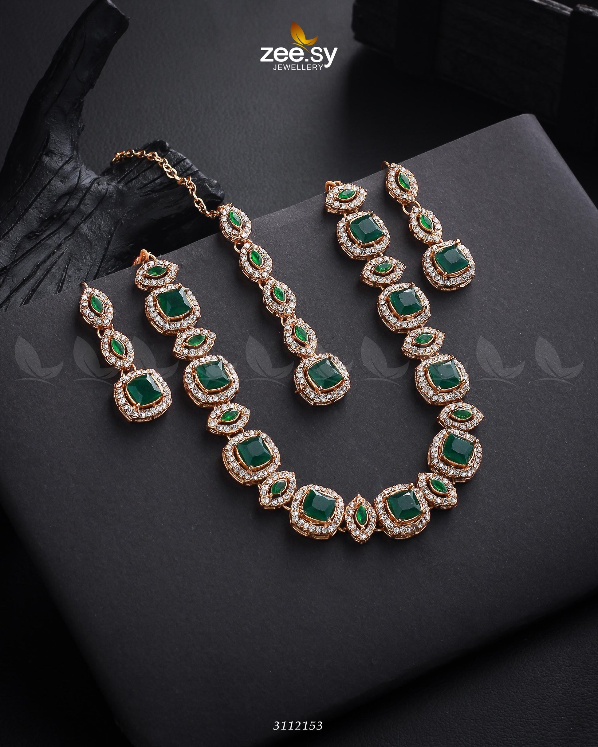 Scabiosa Necklace Set - Libasekhas