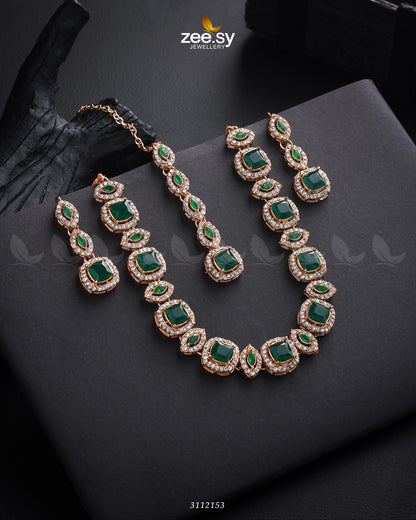 Scabiosa Necklace Set - Libasekhas