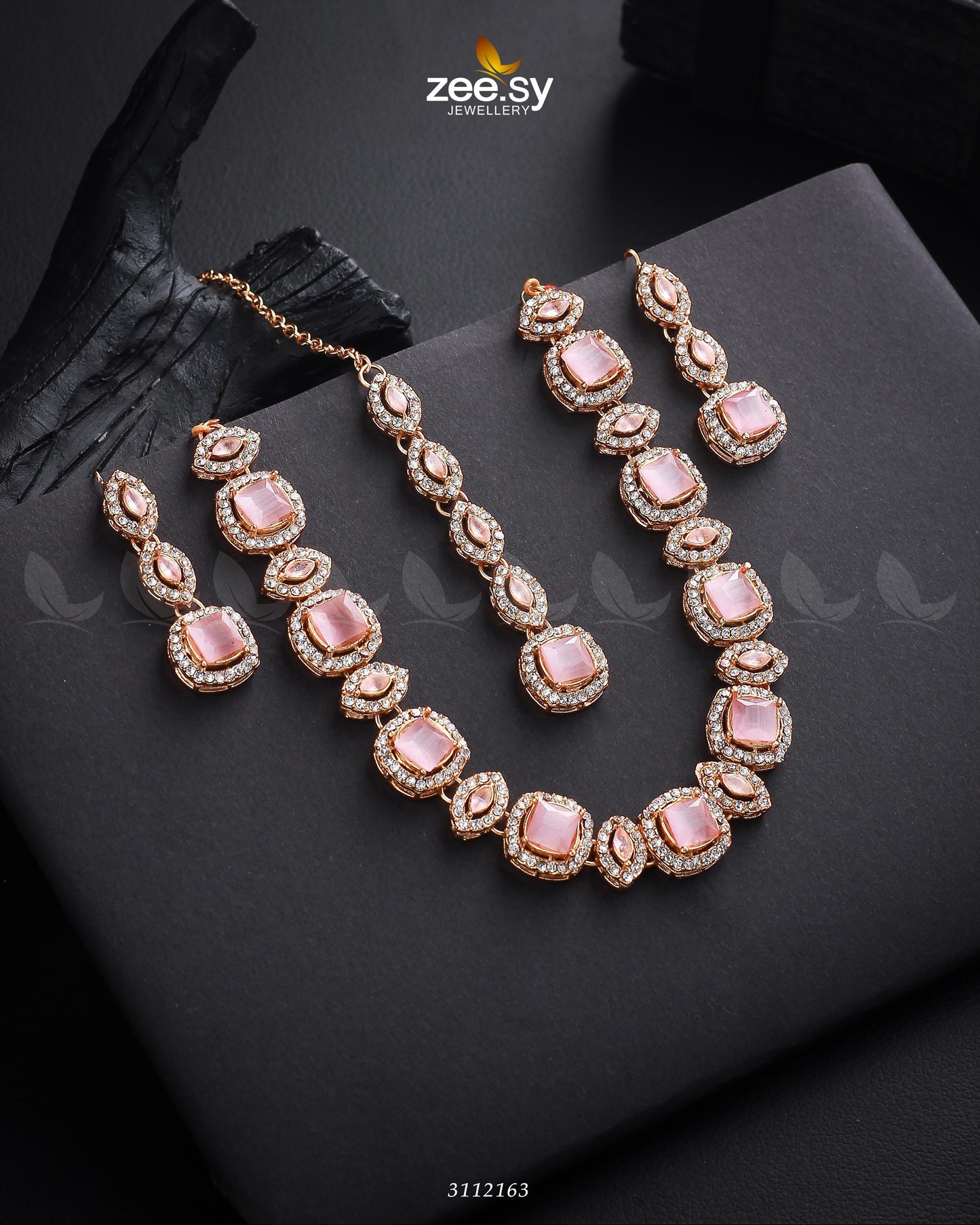 Scabiosa Necklace Set - Libasekhas