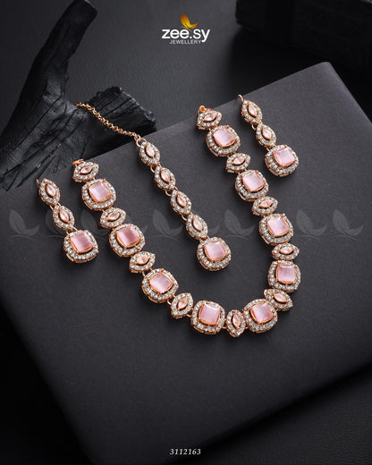 Scabiosa Necklace Set - Libasekhas