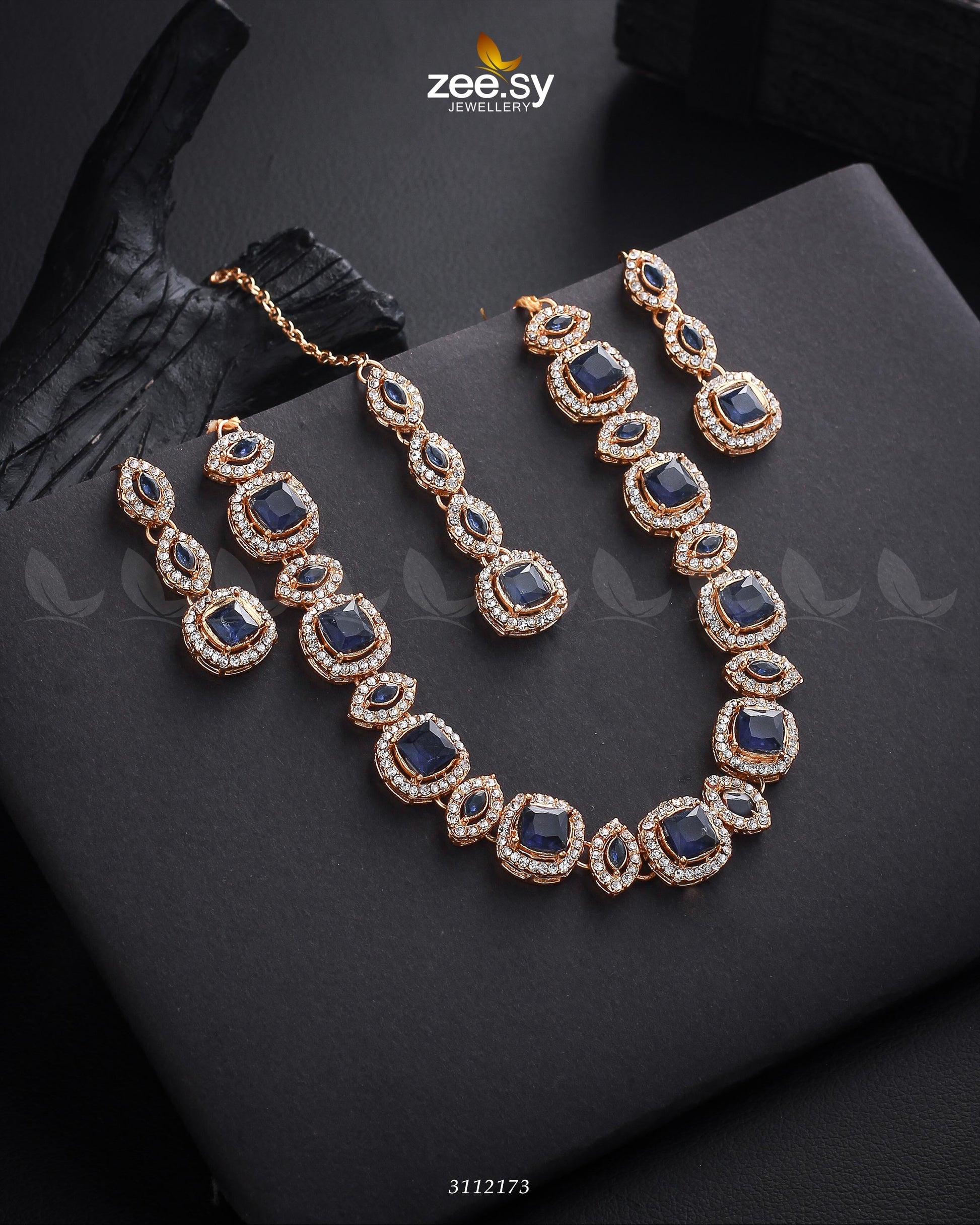 Scabiosa Necklace Set - Libasekhas