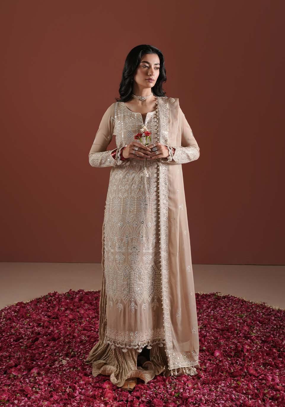 Zarqash | Lakhnawi Festive Chiffon 24 |  ZQ 005B LIBA