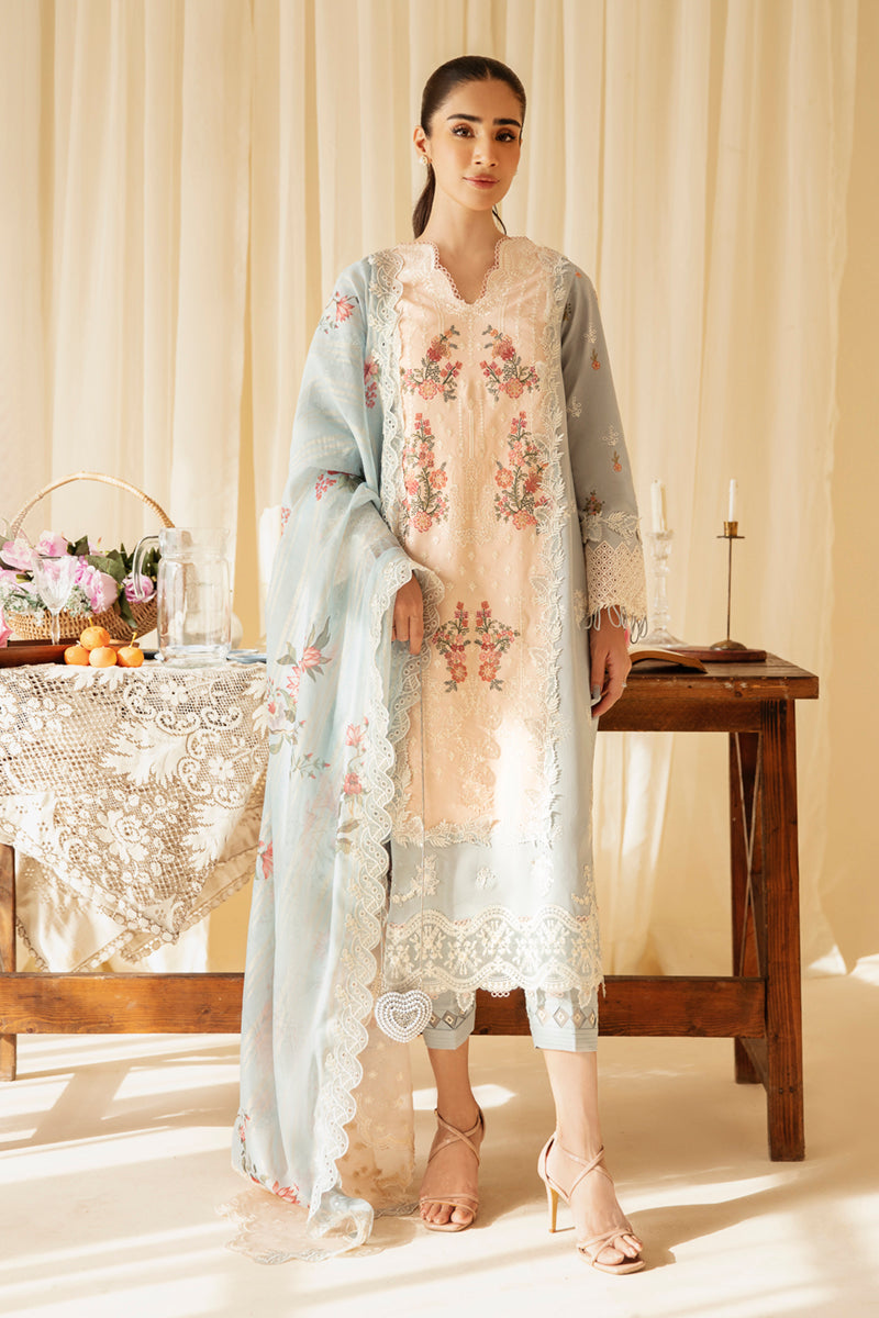 Qalamkar | Qlinekari Luxury Lawn | SQ-15 NEYLAN - House Of Anaya