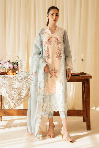 Qalamkar | Qlinekari Luxury Lawn | SQ-15 NEYLAN - House Of Anaya
