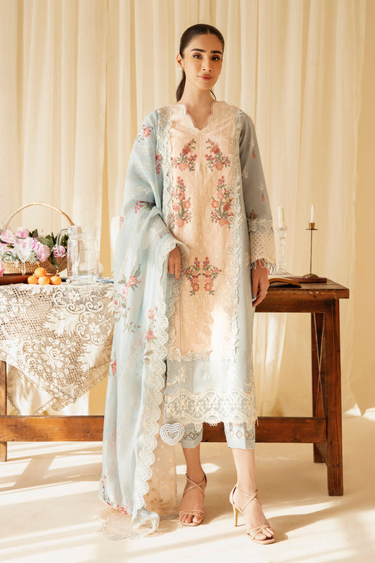Qalamkar | Qlinekari Luxury Lawn | SQ-15 NEYLAN - House Of Anaya