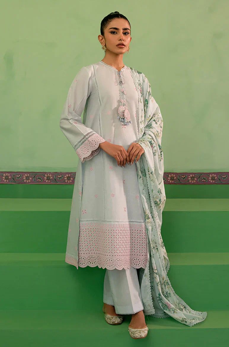 Cross Stitch | Mahiri Embroidered Collection | AQUA PEARL - House Of Anaya