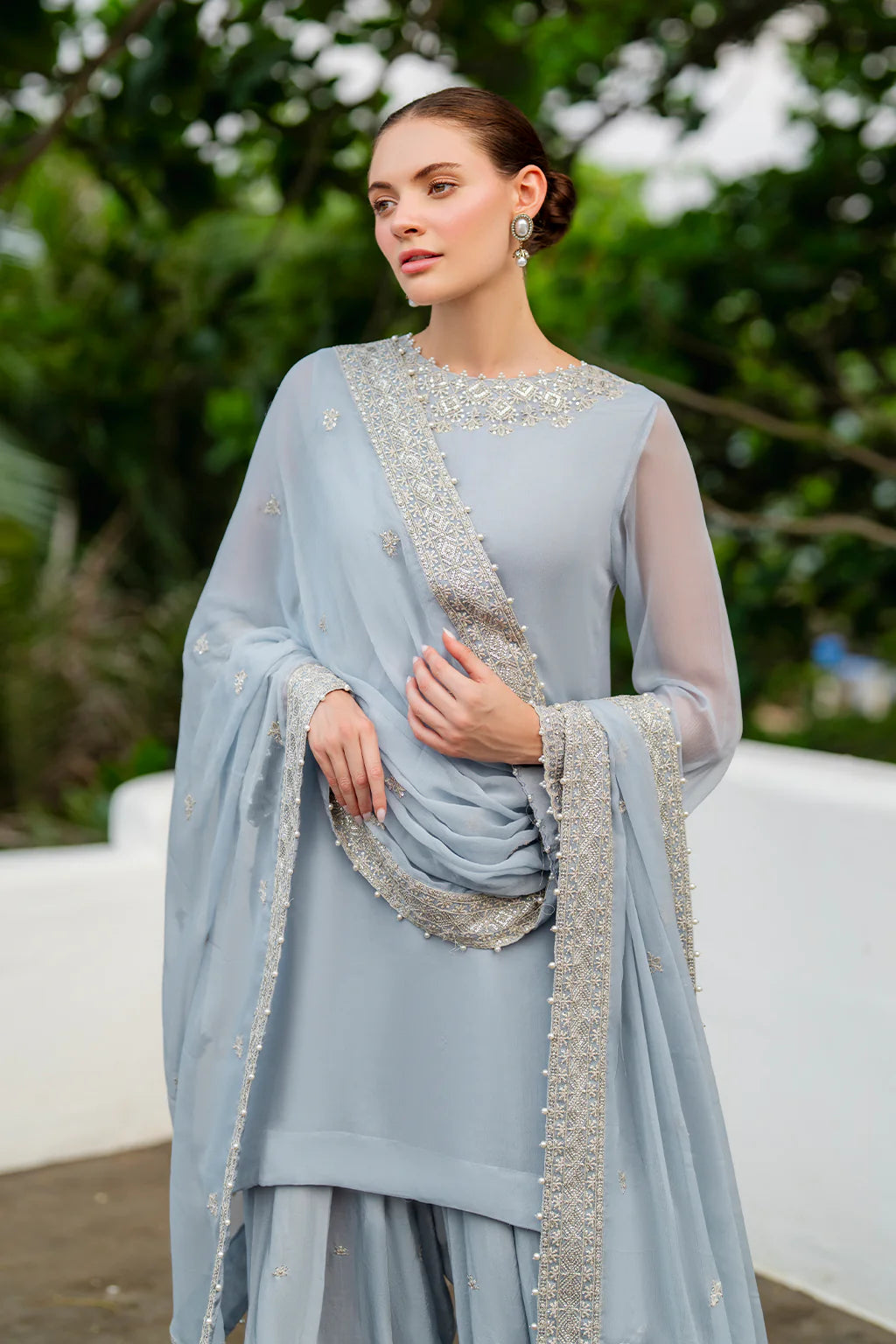 Iznik | Chinon Chiffon | CC-70 Embroidered Chiffon
