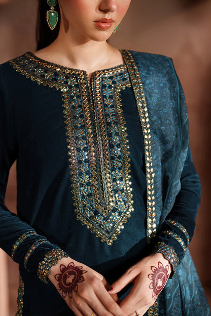 IZNIK | Raagni Velvet Formals | IV-64 Embroidered Velvet