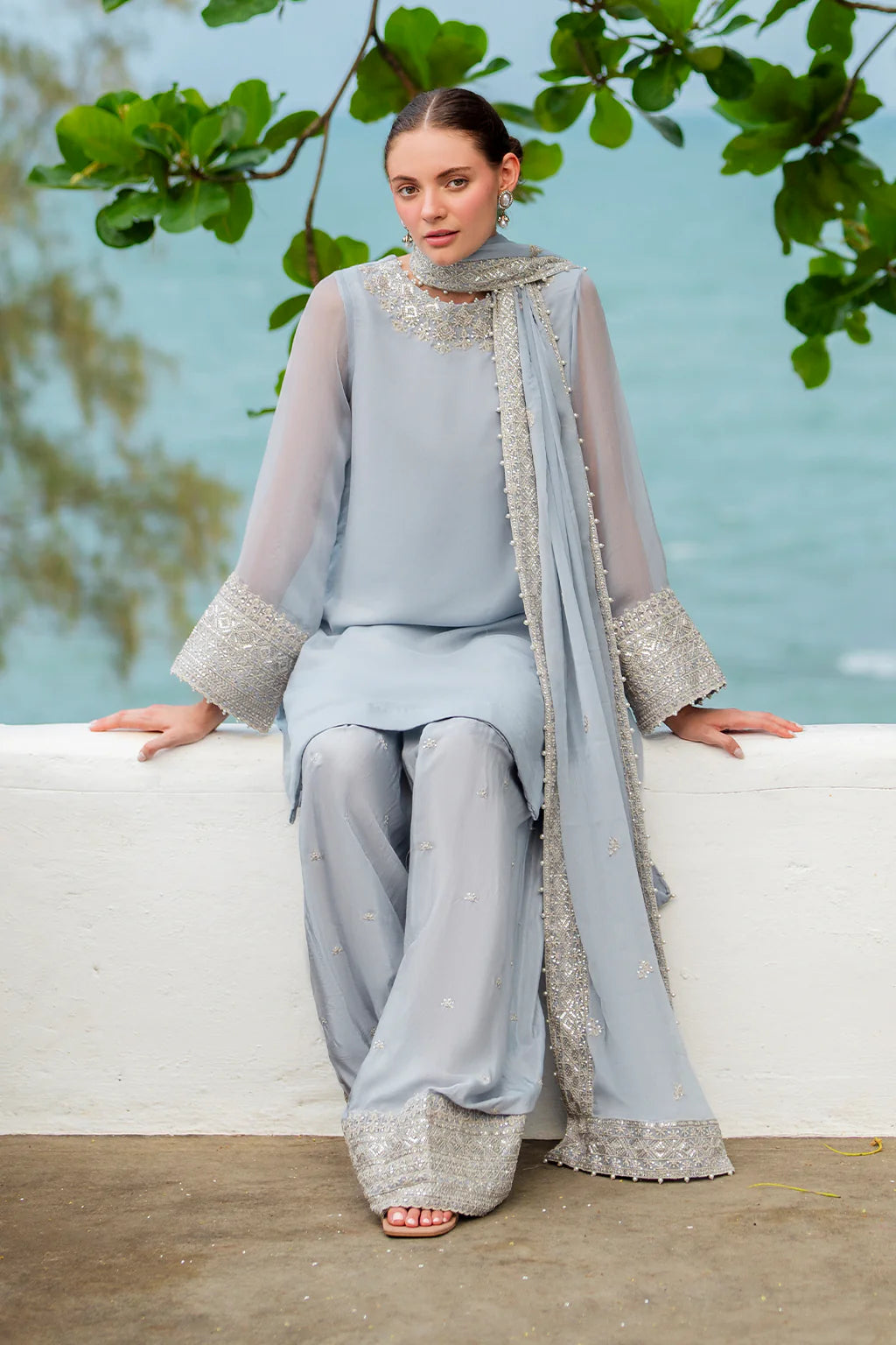 Iznik | Chinon Chiffon | CC-70 Embroidered Chiffon