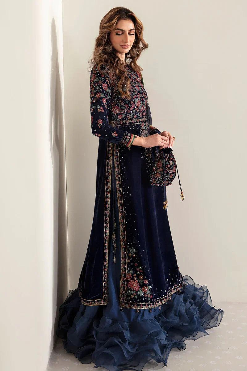 JAZMIN__Embroidered Velvet Formal VF-2005 - House Of Anaya