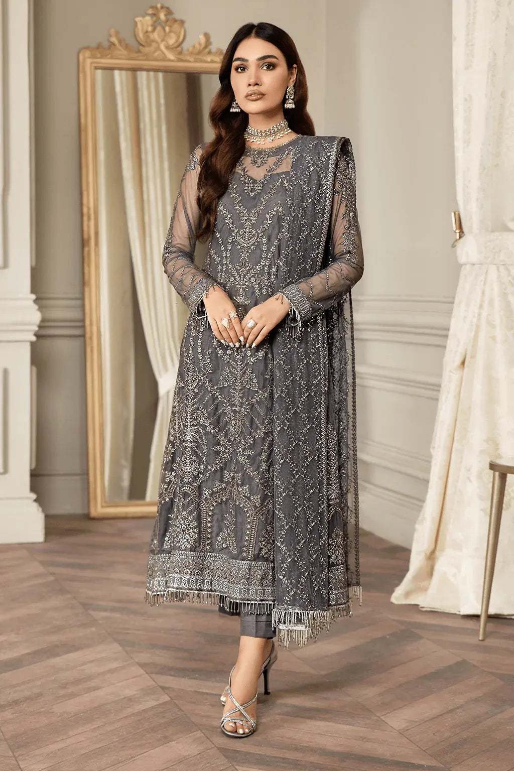 Zarif | Mehroz Formals | Storm Black - House Of Anaya