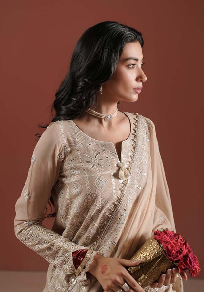 Zarqash | Lakhnawi Festive Chiffon 24 |  ZQ 005B LIBA