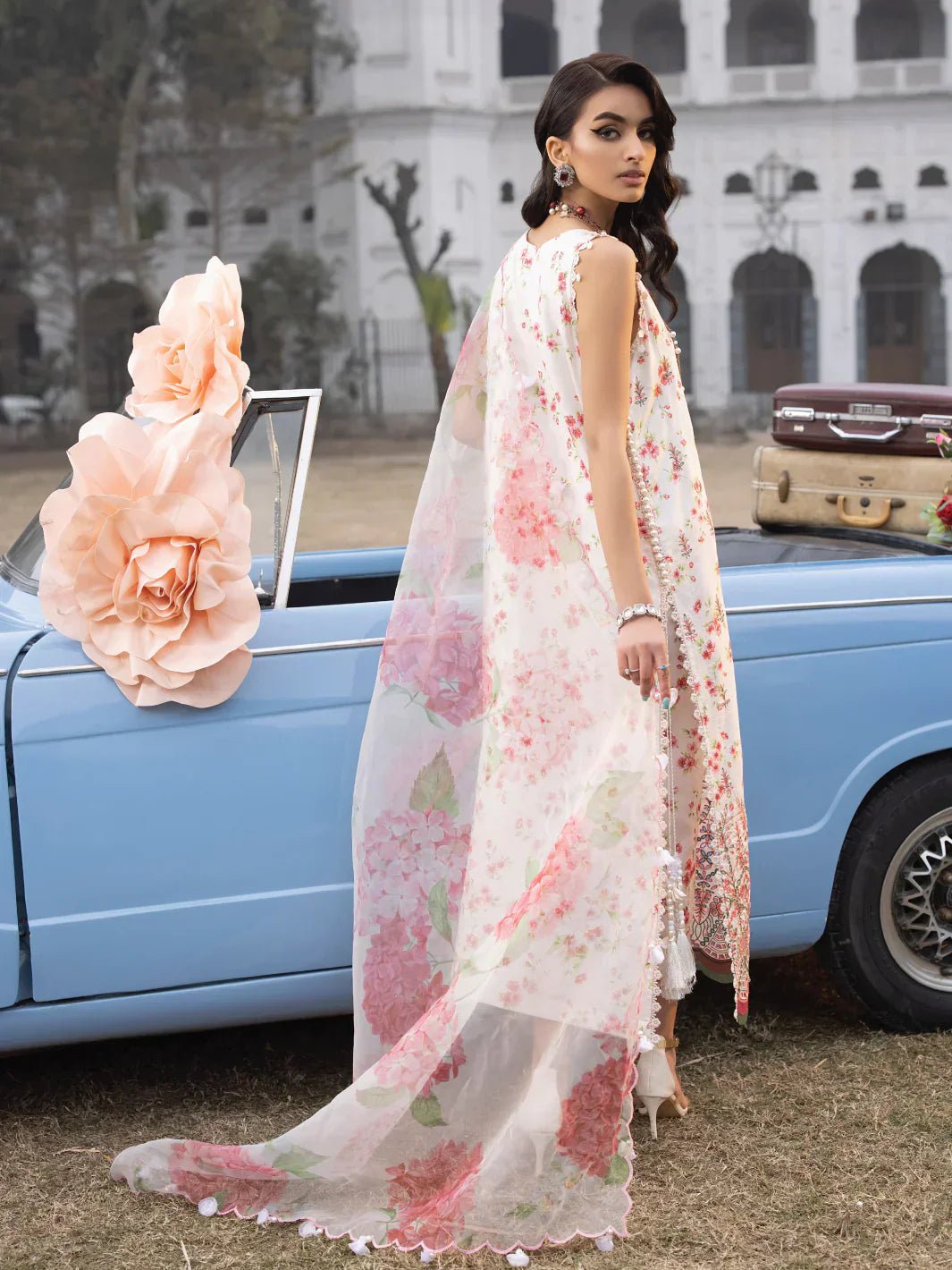Faiza Faisal | Maya Luxury Lawn | Sandra - House Of Anaya