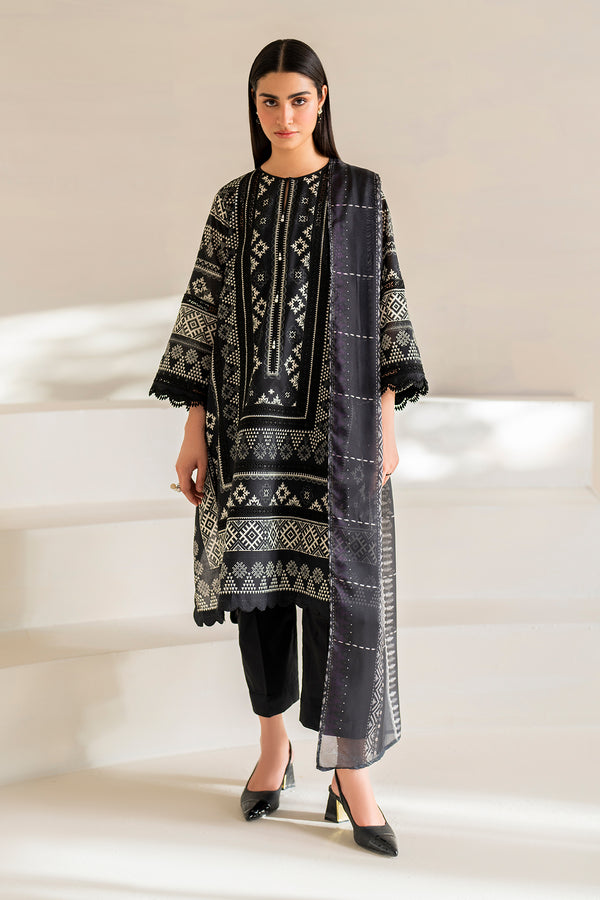 Baroque | Luxury Pret 24 | LAWN UF-672 - House Of Anaya