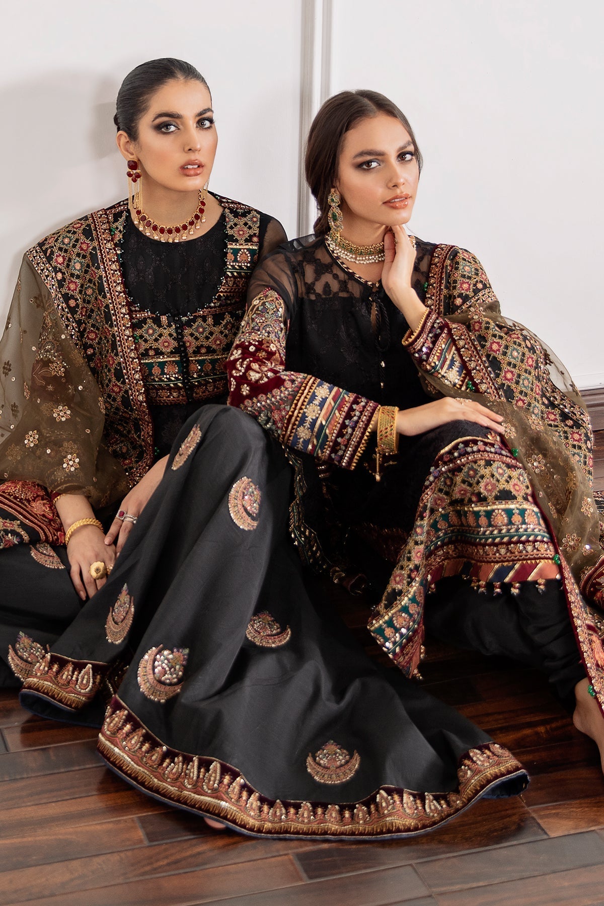 BAROQUE-EMBROIDERED CHIFFON CH09-04 - Riwayat-e-khas