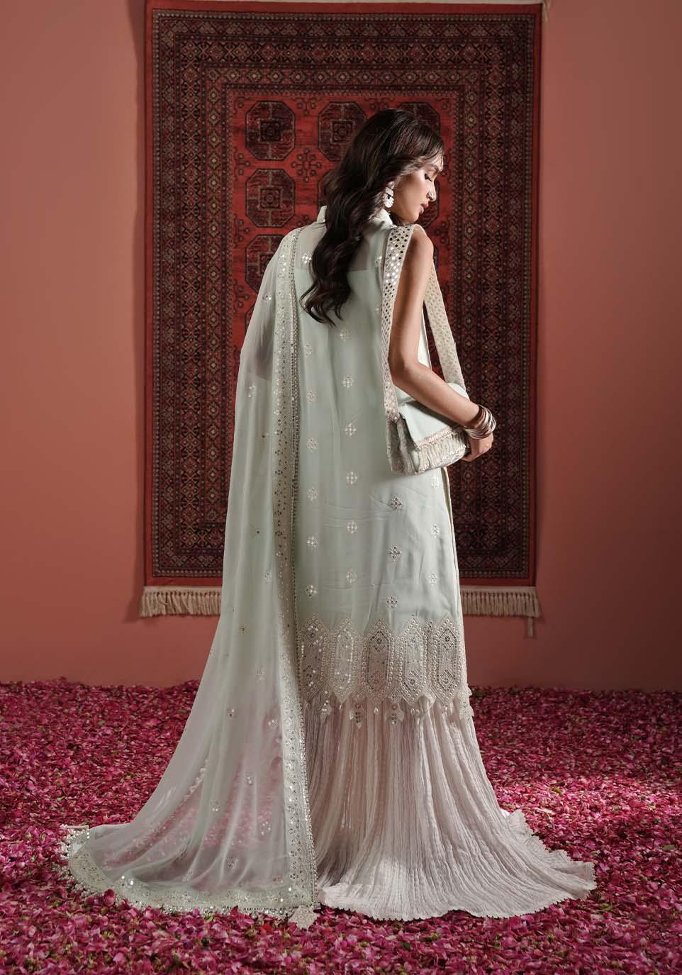 Zarqash | Lakhnawi Festive Chiffon 24 |  ZQL 005A NAAZ