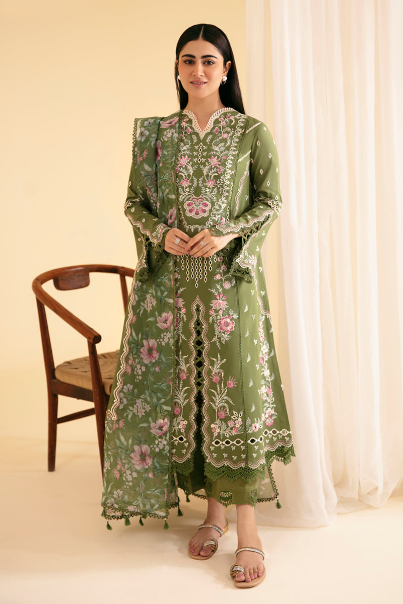 Qalamkar | Qlinekari Luxury Lawn | SQ-14 SEMAL - House Of Anaya
