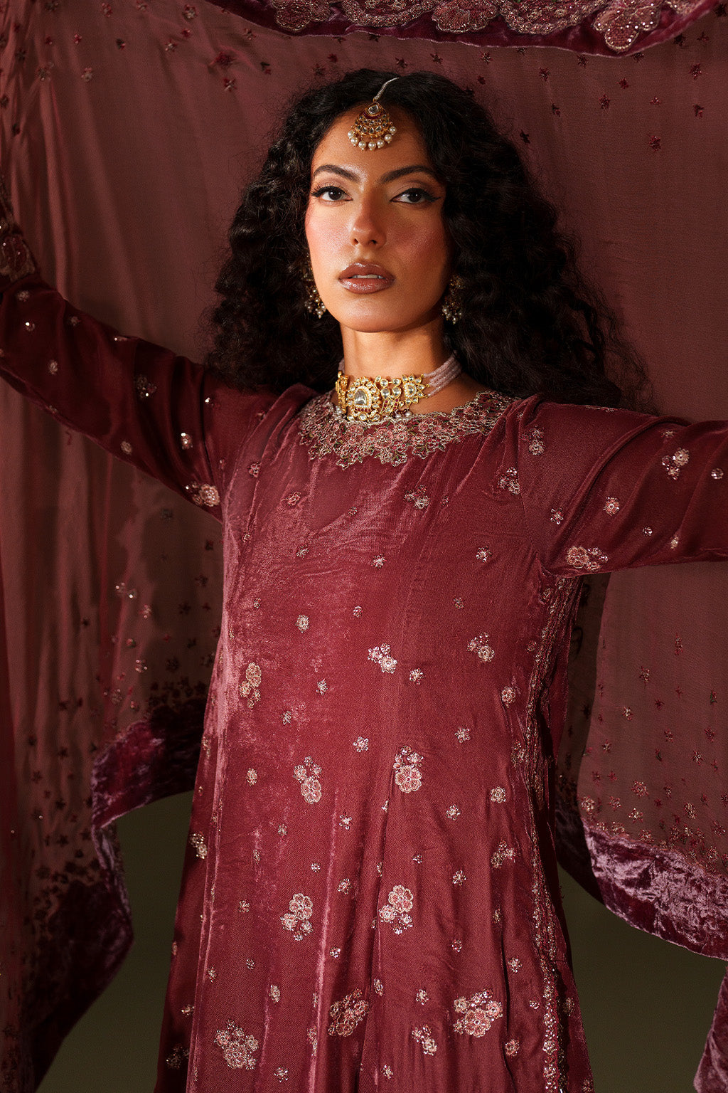 Iznik | Velvet 25 | IV-75 Embroidered Velvet