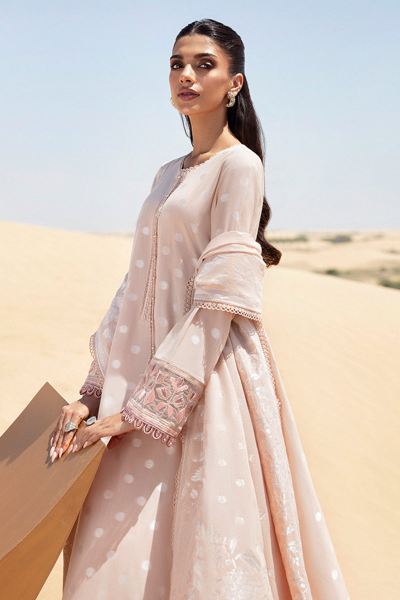 Cross Stitch | Eid Lawn 24 | DUSTY ROSE - House Of Anaya