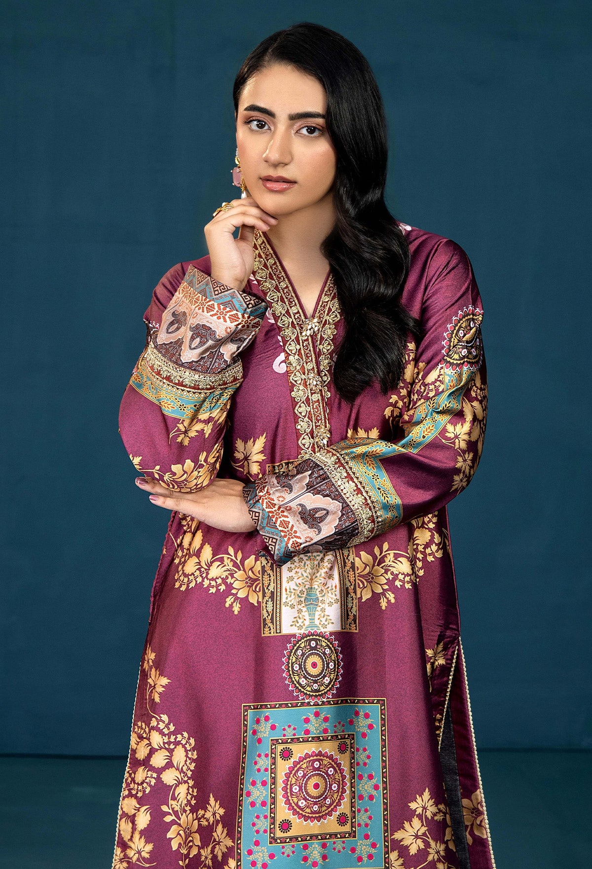 Adans Libas | Silk Shirt | SILK SHIRT-1PC  7629 - 1