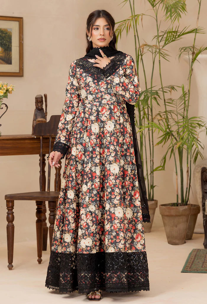 Adans Libas | Adans Chikankari Satin Lawn| CHIKANKARI 818101