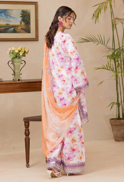 Adans Libas | Adans Embroidered satin  | Satin Lawn 828211