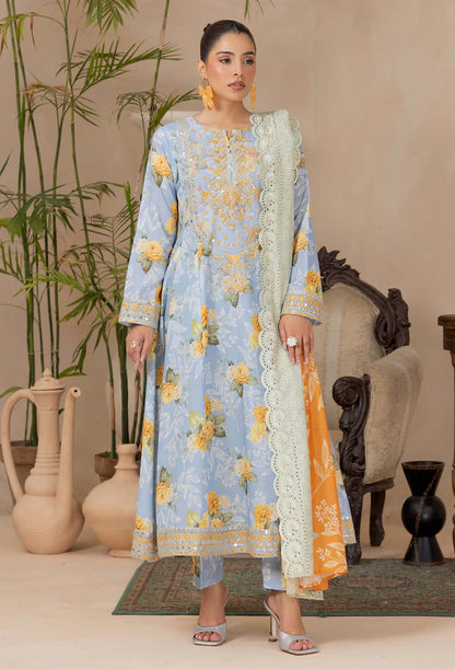 Adans Libas | Adans Embroidered satin  | Satin Lawn 828215