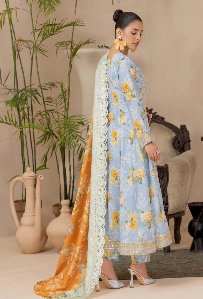 Adans Libas | Adans Embroidered satin  | Satin Lawn 828215