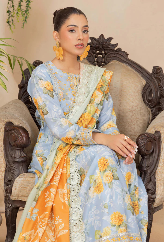 Adans Libas | Adans Embroidered satin  | Satin Lawn 828215