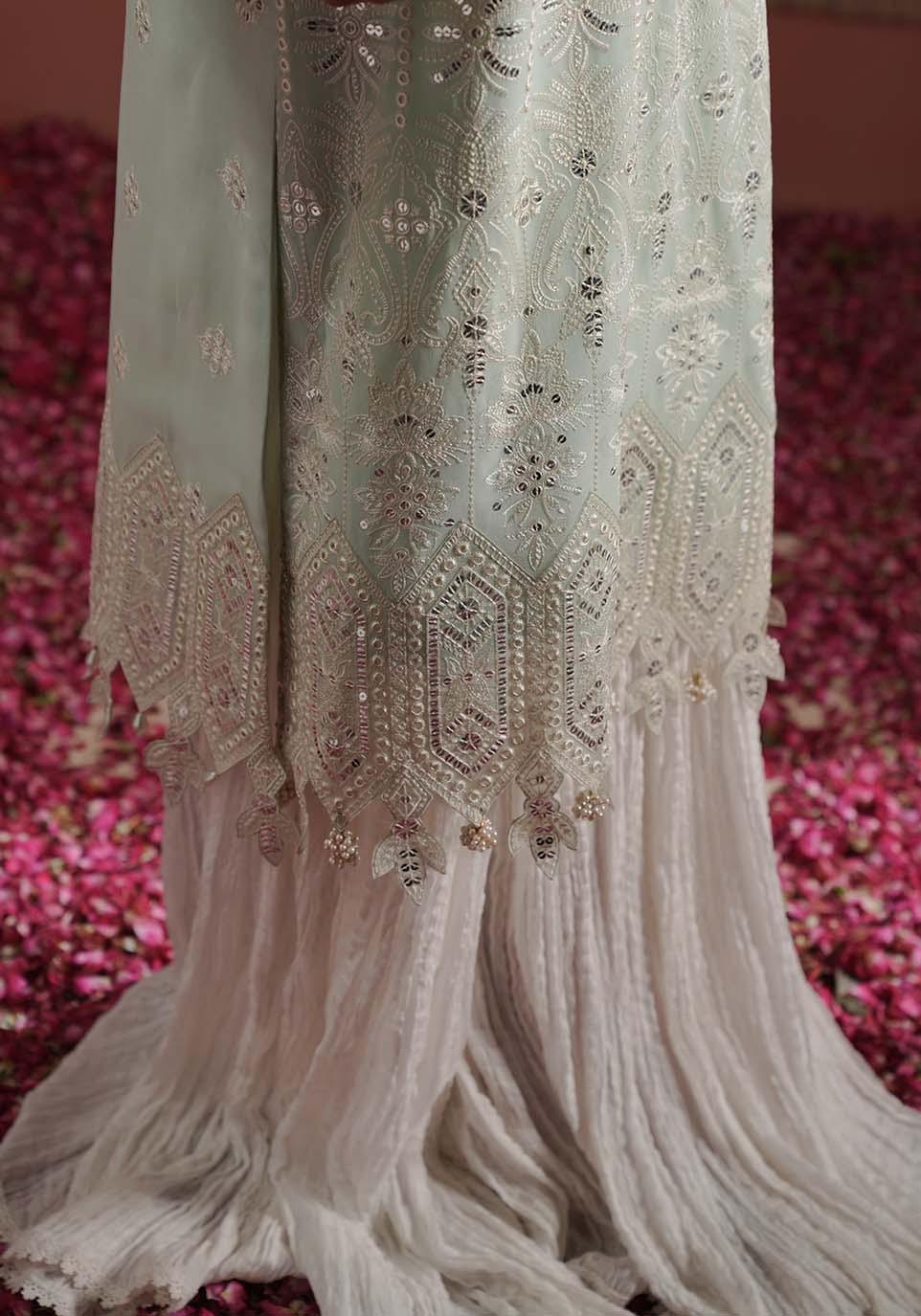 Zarqash | Lakhnawi Festive Chiffon 24 |  ZQL 005A NAAZ