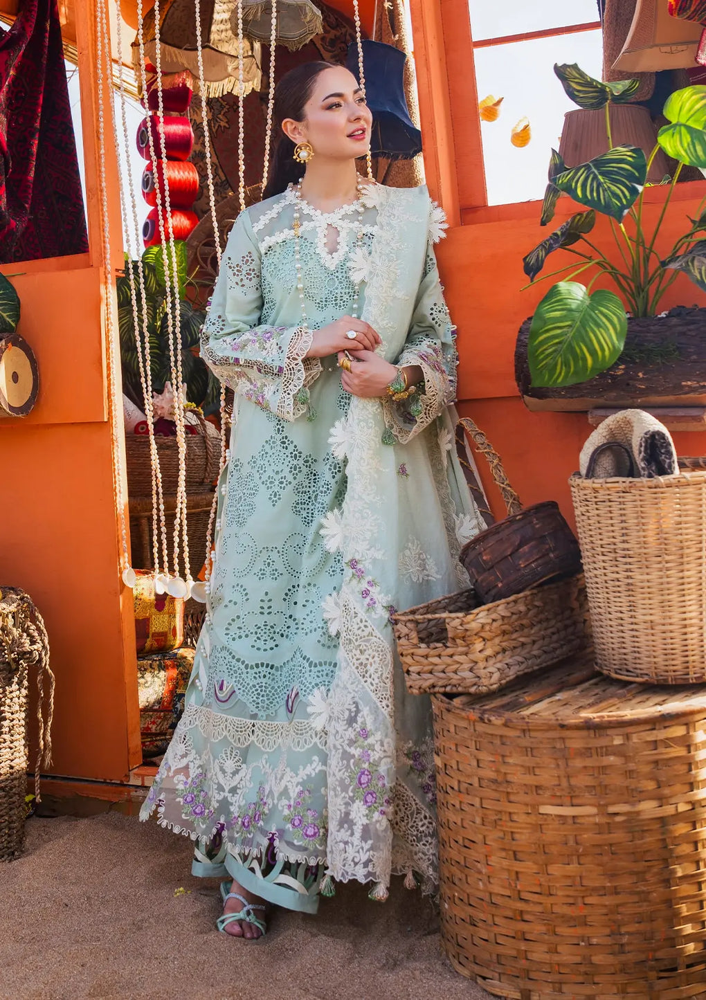 Elaf Premium | Hai Kuch Festive Lawn 24 | EHK-03A Mehrma - House Of Anaya