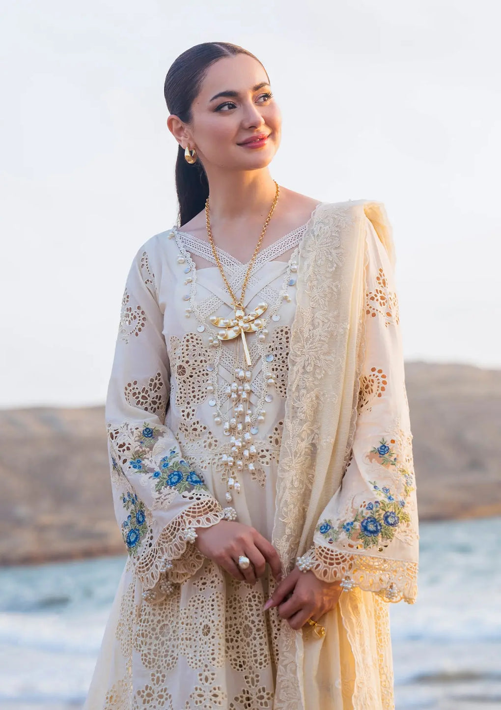 Elaf Premium | Hai Kuch Festive Lawn 24 | EHK-03B Ayra - House Of Anaya