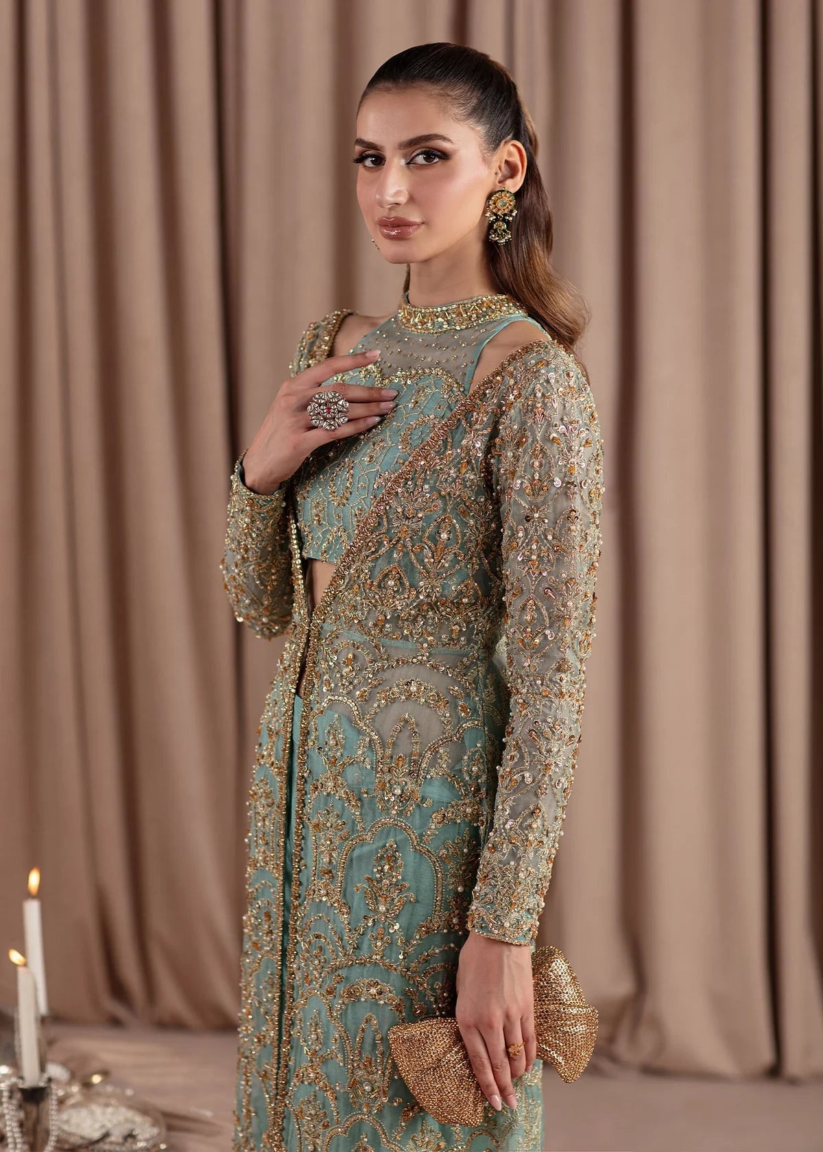 Kanwal Malik | Elara Collection 24 | Aquamarine
