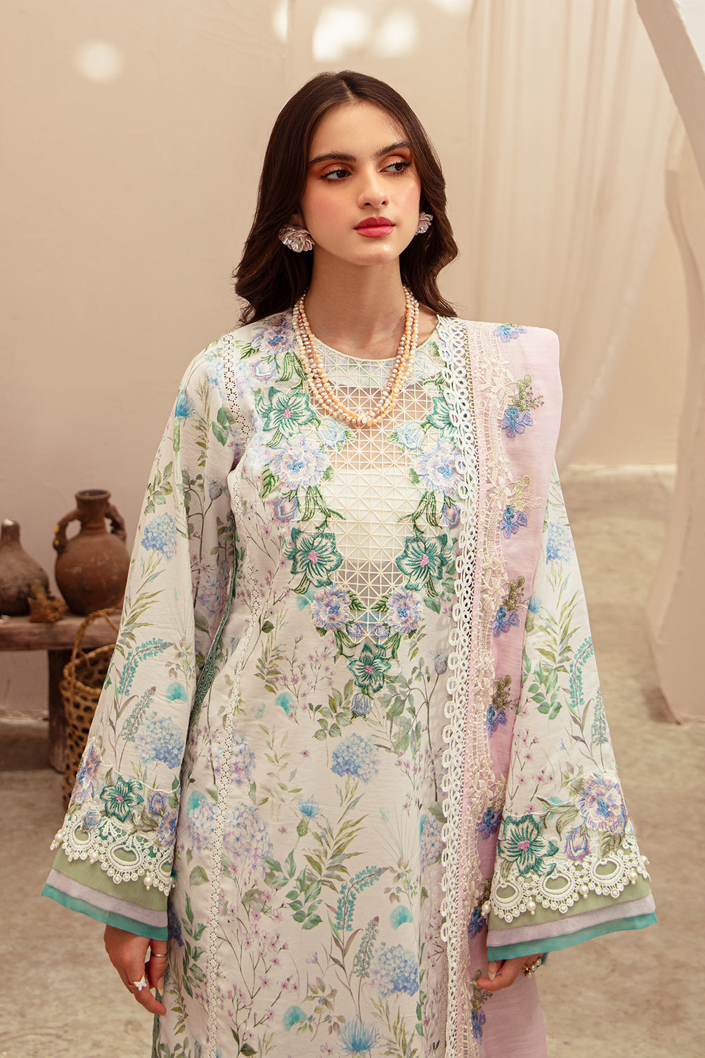 AJR Couture | Alif Affordable Lawn 24 | GLEAM - House Of Anaya