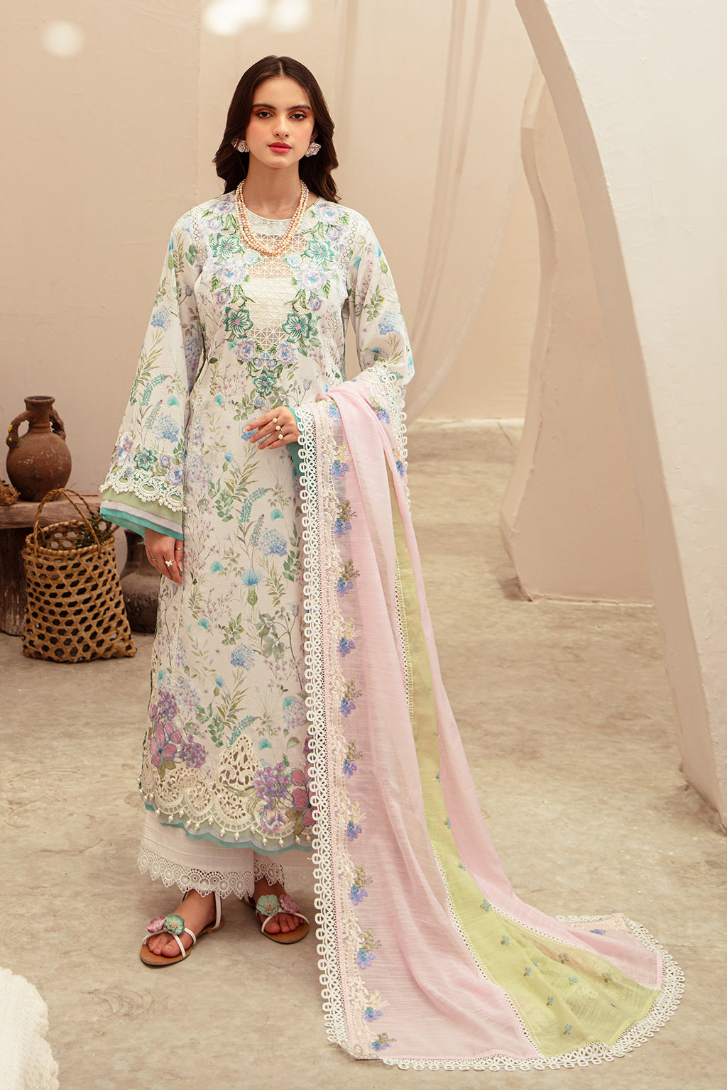 AJR Couture | Alif Affordable Lawn 24 | GLEAM - House Of Anaya